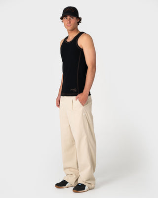 Mens Scream 6 Panel Cap in Black