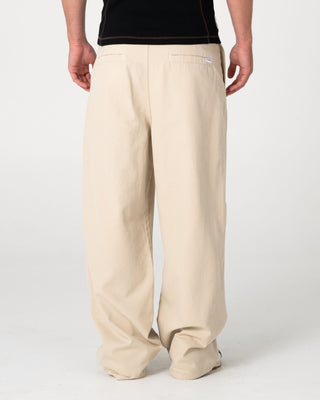 Man wearing Shindawg Pleated Baggy Pant in Abbey Stone
