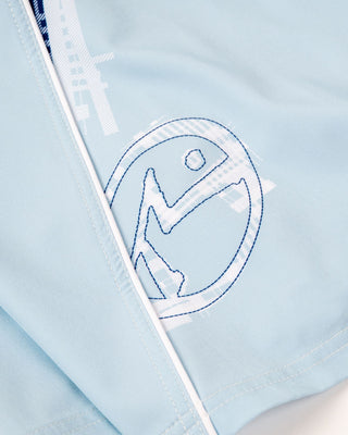 Man wearing Viper Fixed Waist Boardshort in Sky Blue
