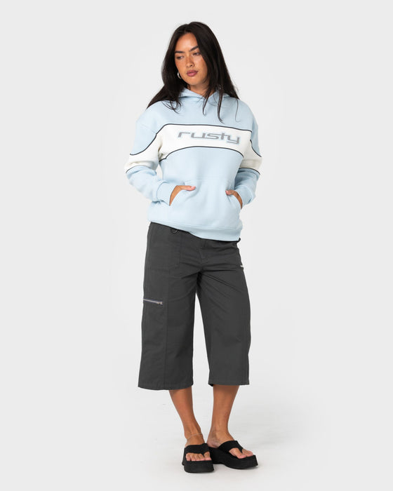 woman-wearing-kinetic-oversized-hooded-fleece-in-retro-blue-egret