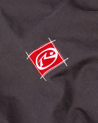 Man wearing General Snus Zip-thru Jacket in Stone