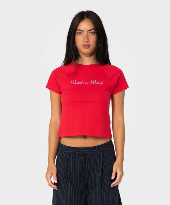 woman-wearing-brassy-baby-tee-in-red