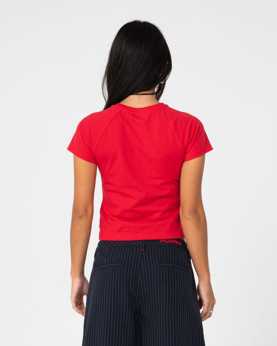 woman-wearing-brassy-baby-tee-in-red