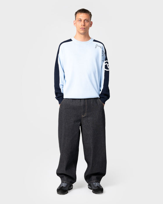 man-wearing-panela-anderson-knitted-crew-in-ice-blue