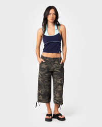 Sweat Mock Layer Halter Tank Top