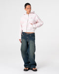 G6 Cropped Zip Through Fleece Hoodie