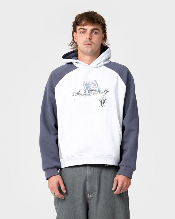 man-wearing-splish-splash-hooded-fleece-in-ecru-marle
