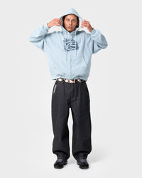 Revolt Zip Through Waffle Hoodie