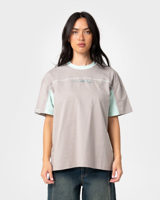 woman-wearing-cyberwaves-oversize-short-sleeve-tee-in-grey-mint