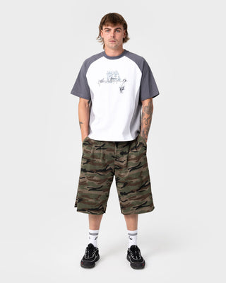 Man wearing Splish Splash Short Sleeve Tee in White