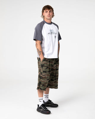 Man wearing Splish Splash Short Sleeve Tee in White
