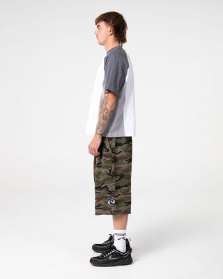 Man wearing Splish Splash Short Sleeve Tee in White