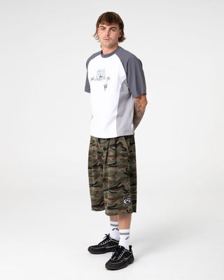 Man wearing Splish Splash Short Sleeve Tee in White
