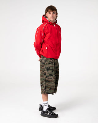 Man wearing Chopper Yard Fleece Short in Camo