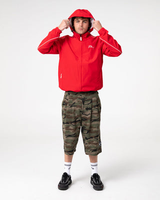 Man wearing Chopper Yard Fleece Short in Camo