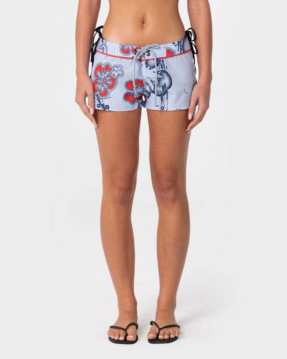 woman-wearing-saxos-fixed-waist-micro-boardshort-in-floral