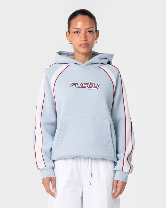 woman-wearing-tidal-wave-oversized-hooded-fleece-in-retro-blue