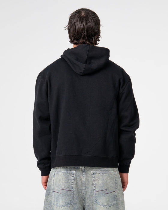 man-wearing-polar-ops-hooded-fleece-in-black