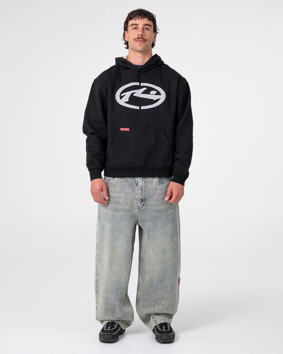 man-wearing-polar-ops-hooded-fleece-in-black
