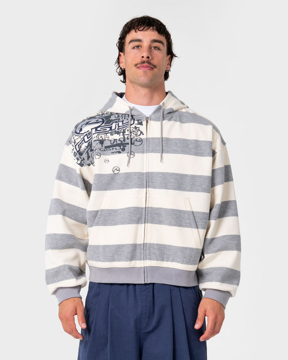 man-wearing-kodak-walk-zip-thru-hooded-fleece-in-white