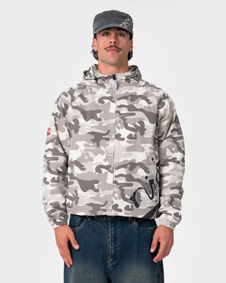 Man wearing Bushwacka Zip-thru Jacket in Snow
