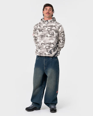 Man wearing Bushwacka Zip-thru Jacket in Snow