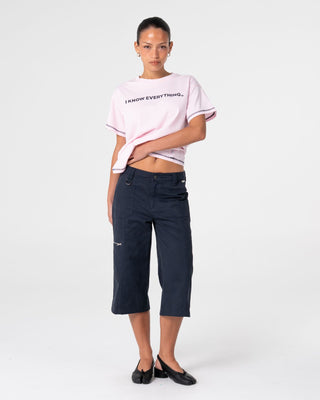 Woman wearing Tammy Relaxed Tee in Pastel Pink