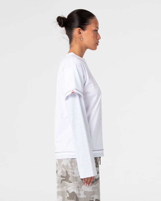 woman-wearing-lara-mock-long-sleeve-relaxed-tee-in-white