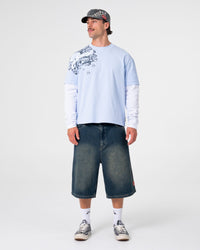 Kodak Walk Mock Long Sleeve Tee