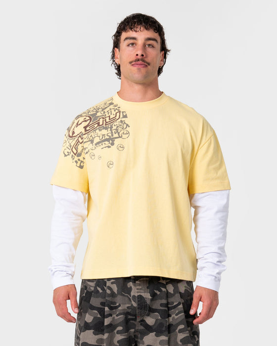 man-wearing-kodak-walk-mock-long-sleeve-tee-in-popcorn