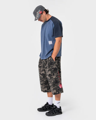 Man wearing Weagle Short Sleeve Tee in China Blue