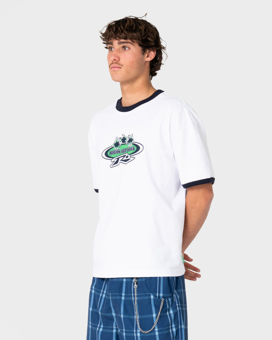 model-wearing-coastal-clash-ringer-short-sleeve-tee-in-white