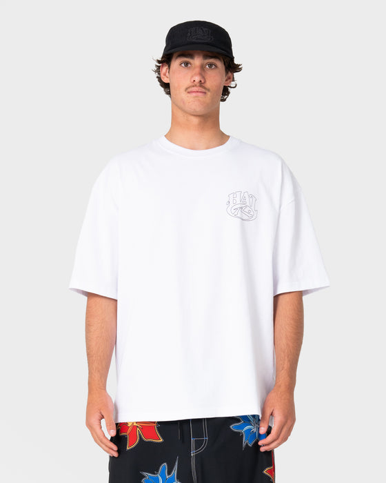 model-wearing-king-waves-kill-short-sleeve-tee-in-white