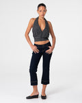 Rusty x With Adaline Honey Stripe Halter Top