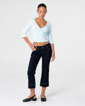 Rusty x With Adaline Naomi Deep Vee 3/4 Sleeve Top
