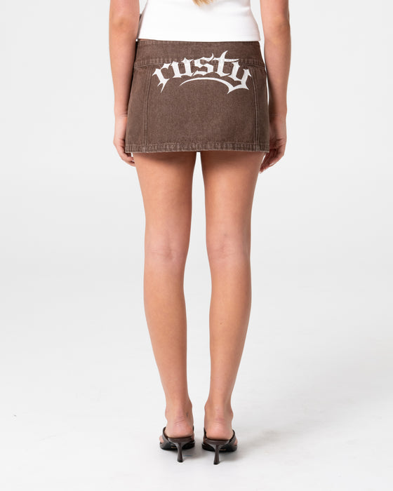 woman-wearing-rear-view-low-rise-mini-skirt-in-brown