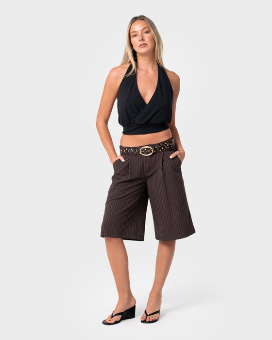 woman-wearing-big-bad-finance-mommy-low-rise-short-in-java-pinstripe