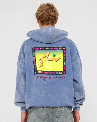 Man wearing Snow Hoodie in Blue