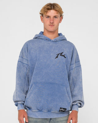Man wearing Snow Hoodie in Blue