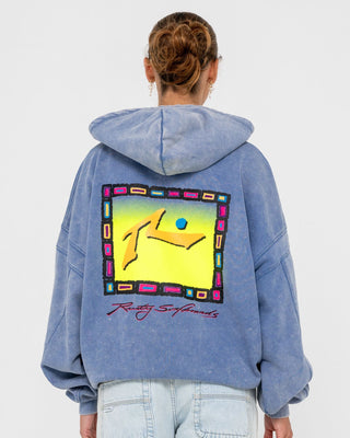 Man wearing Snow Hoodie in Blue