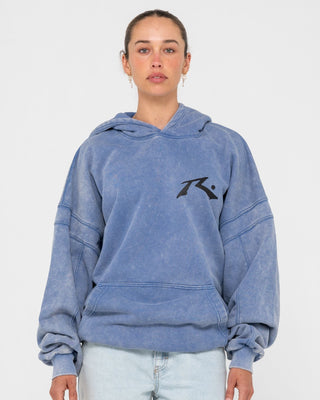 Man wearing Snow Hoodie in Blue