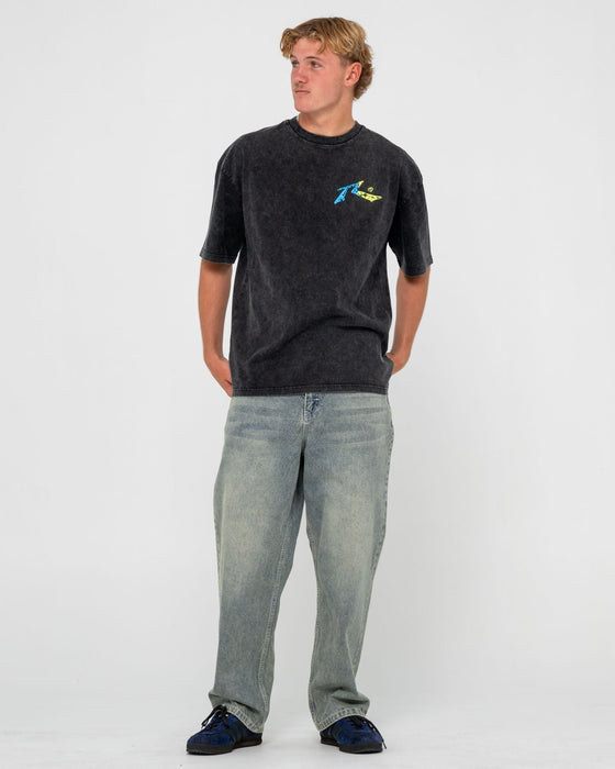 man-wearing-technicolour-tee-in-washed-black