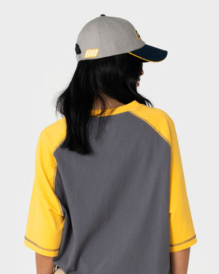 Mens Millenium 6 Panel Cap in Navy Blue