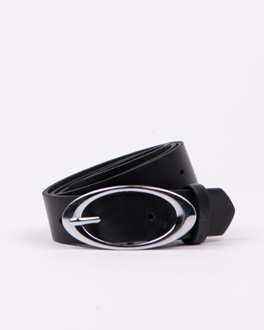 Womans Eclipse Belt in Black / Silver