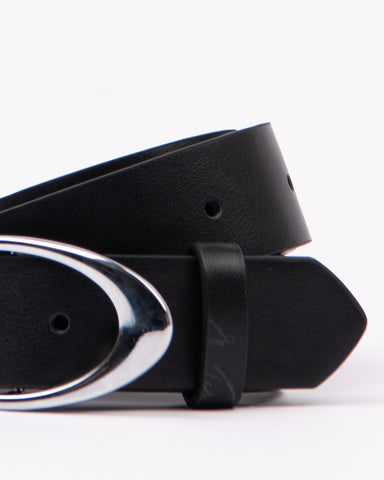 Womans Eclipse Belt in Black / Silver