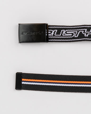 Mens Flip Daddy Belt in Black / White 1