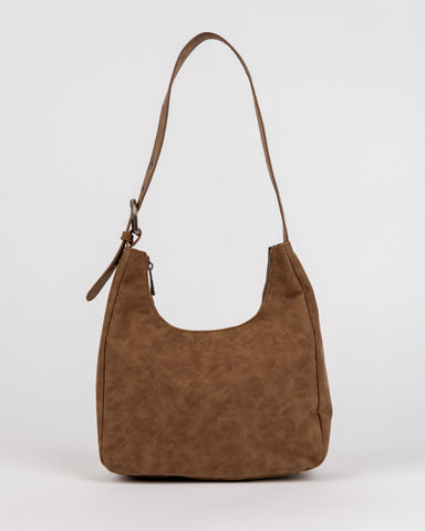 Womans Bobbi Suede Handbag in Chocolate