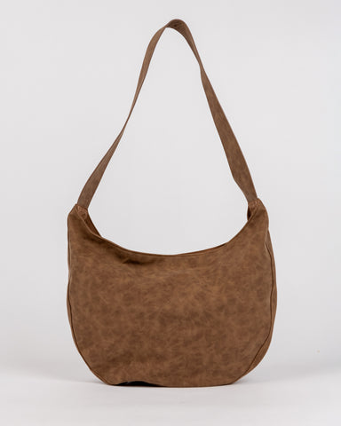 Womans Bobbie Suede Tote Bag in Chocolate