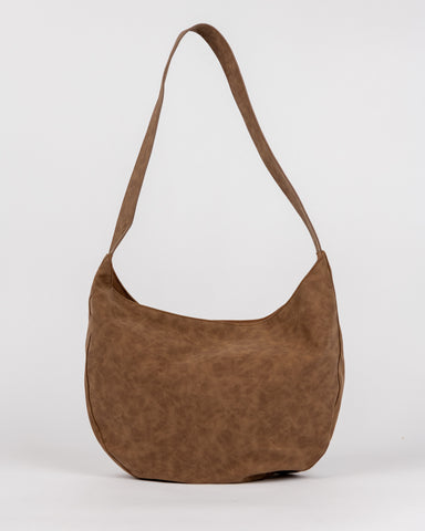 Womans Bobbie Suede Tote Bag in Chocolate