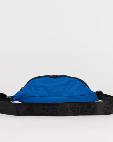 Mens Blur Crossbody Bag in Black / Royal Blue